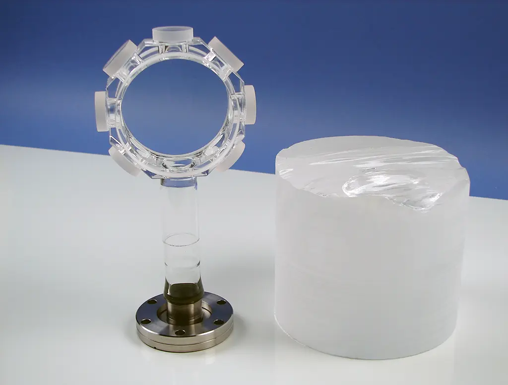 Quartz - before and after machining