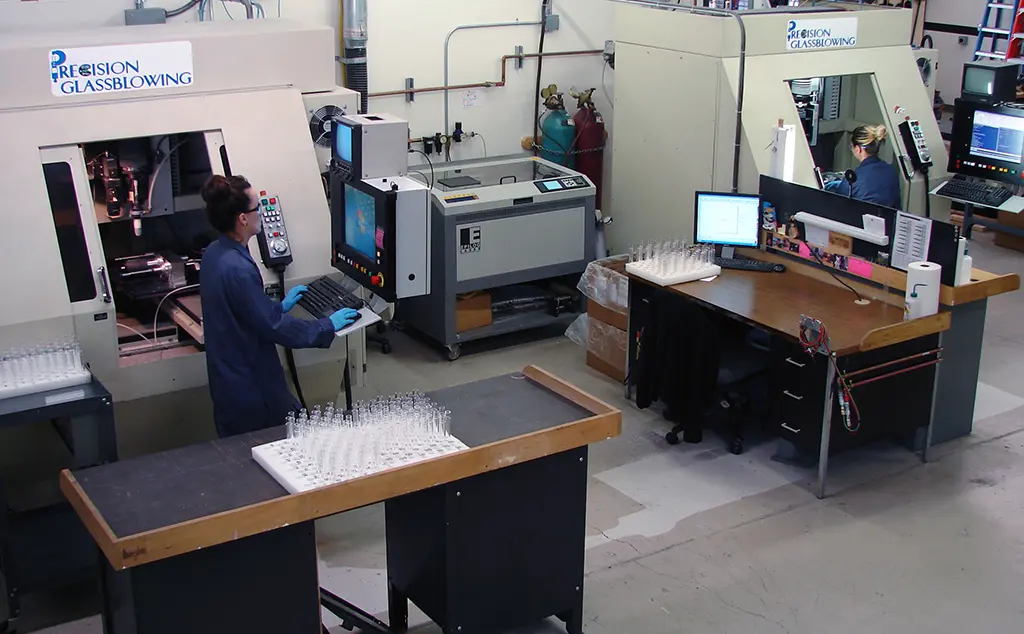 Laser cutting and etching are assisted in the machine shop