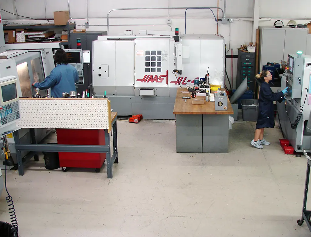 A full machine shop at Precision Glassblowing of Colorado can do it all