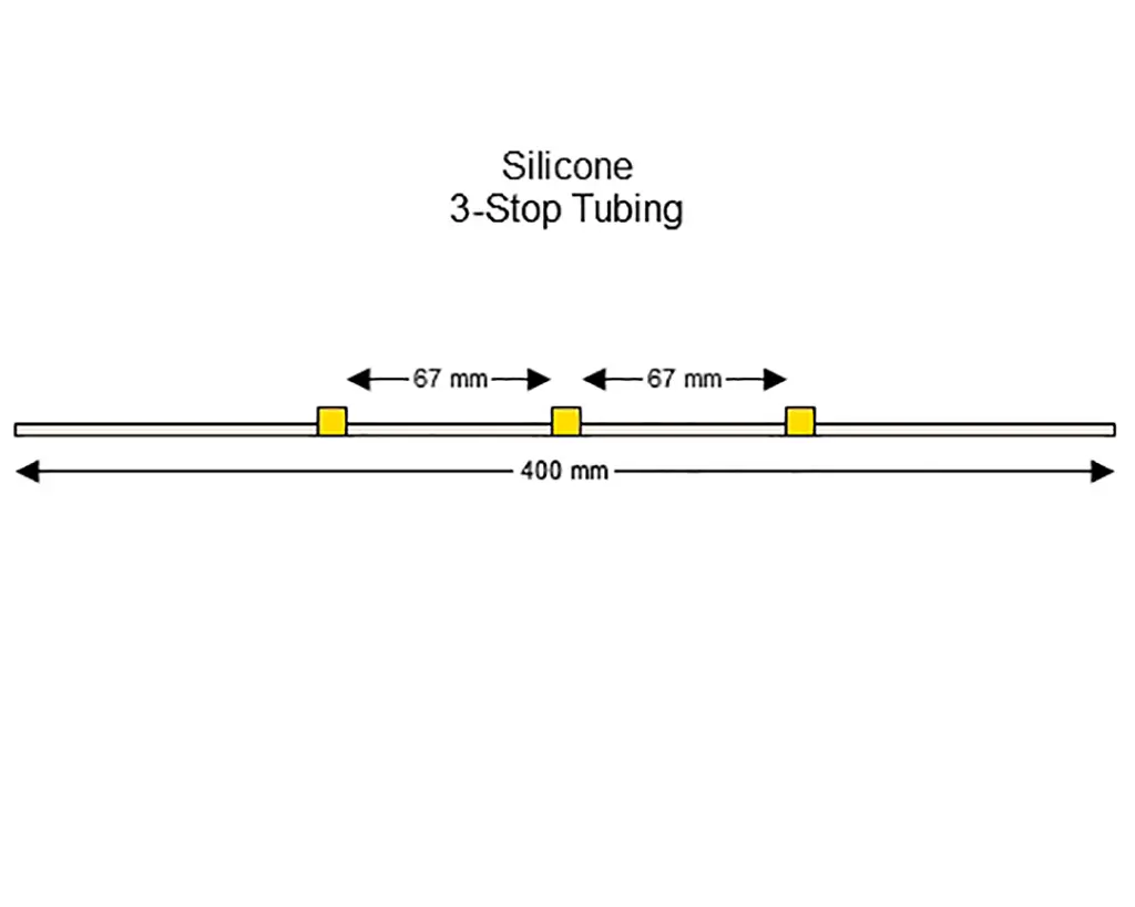 Pump Tubing Accuracy is improved with Silicone Tubing.