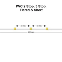 PVC 2 Stop, 3 Stop, Flared & Short