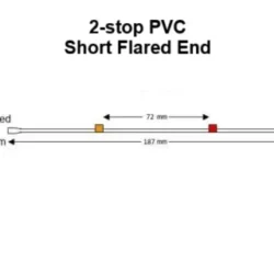 2-stop PVC - Short Flared End